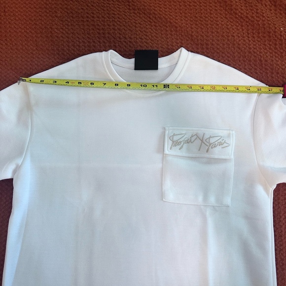 Project X Paris White TShirt with Front Pocket Streetwear - Picture 5 of 12
